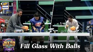 Fill Glass With Balls Lahore Falcons Bike Winner | Jeeto Pakistan League - Fahad Mustafa