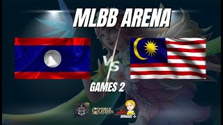 MLBB อารีน่า ประเทศลาว vs ประเทศมาเลเชีย เกมส์ Mobile legends วันที่ 06042024 เกมที่2