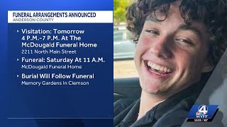Funeral plans for Anderson teen who died in crash