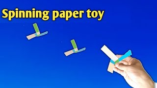 Spining paper toy| paper helicopter | flying paper toys| notebook paper plane