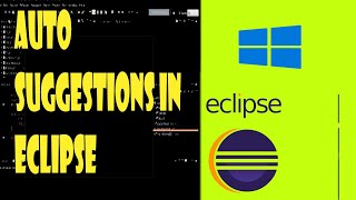Eclipse IDE Auto suggestions/ Auto complete code suggestions || Error Fixed! Java