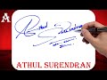 Athul Surendran Name Signature Style - A Signature Style -Signature Style of My Name Athul Surendran