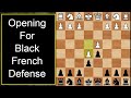 Chess Opening For Black Against e4 | French Defense | Advanced Variation