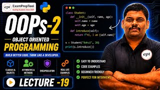 🔥 OOPs in Python Tutorial | OOPs-2 Lecture 19 | Object Oriented Programming in Python 🚀