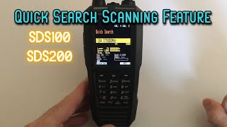 Quick Search Feature for SDS100 & SDS200.