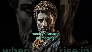 when you arise in the morning || #marcusaurelius #stoicism #motivation