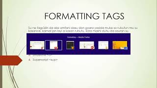 Darasin HTML 004 - Formatting Tags