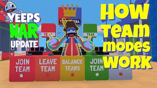 How To Use Team Modes in the Yeeps War Update (Signs, Balance, Join, Random & More)
