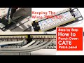 How to punch down Cat6 to a Patch Panel Unifi Network 4K How to terminate Cat6 - How to wire Cat6