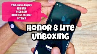 Honor 8 Lite  - Unboxing | Hands-on impressions [4GB RAM/64GB ROM]