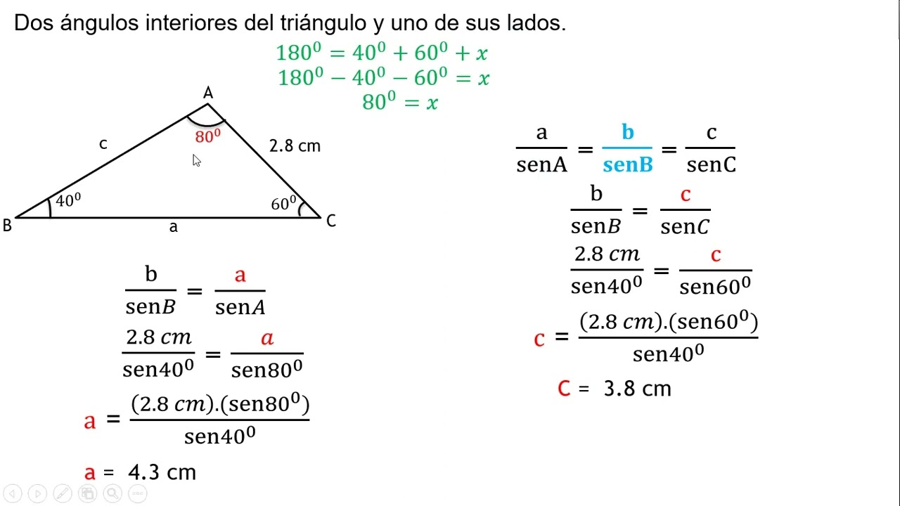 LEY DE SENOS - FÁCIL - YouTube