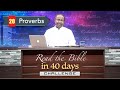 (Day 19) 20.Proverbs | நீதிமொழிகள் - 40 Days Bible Reading Challenge 31May21