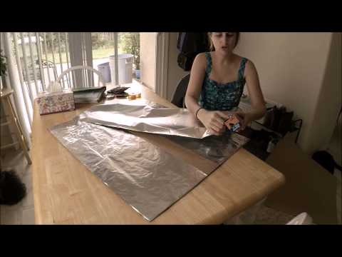 tin foil on windows to reflect summer sun. (WORKS) tin foil on windows to reflect summer sun. (WORKS)