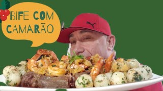 BIFE COM CAMARÃO