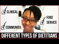 THE DIFFERENT TYPES OF DIETITIANS + WHAT THEY DO