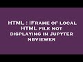 HTML : IFrame of local HTML file not displaying in Jupyter nbviewer