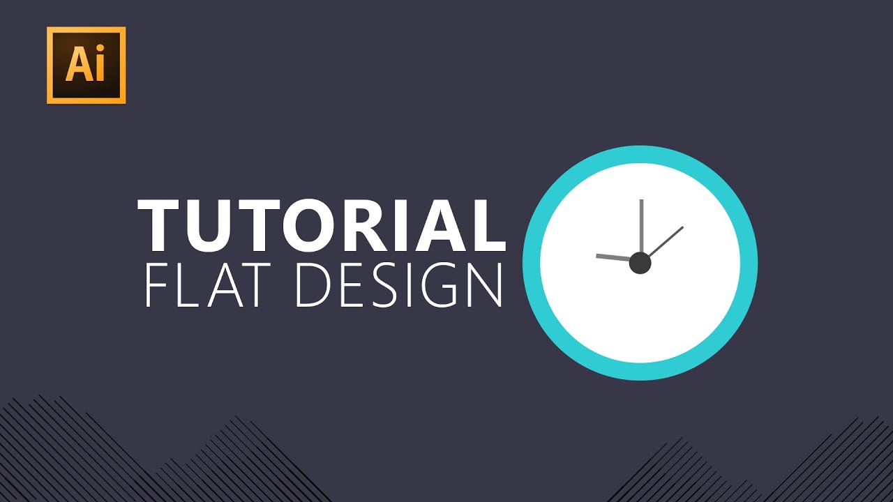 Infographics Illustrator Clock Flat Design Tutorial Youtube