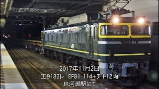 EF81トワ釜ロンチキ工臨　JR河瀬駅停車