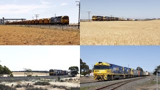 Trackside: Mineral Sands and late running superfreighters at Murtoa, Marmalake \u0026 Stawell- 7/11/15