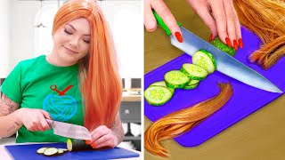 CRAZY GIRLS PROBLEMS WITH SHORT HAIR & LONG HAIR | FUNNY CHALLENGES & SITUATIONS BY CRAFTY HACKS