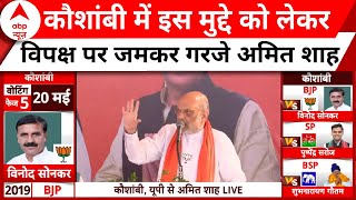 Amit Shah in Kaushambi: चौथे चरण के चुनाव को लेकर अमित शाह ने जनता से कही ये बात ! | ABP News