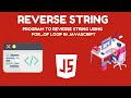 #Javascript #ReverseString Program To Reverse String Using JavaScript for...of Loop  (Hindi)
