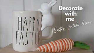 Decorate With Me | Easter Hutch Decor 2023 #decoratewithme #decoratingonabudget #easterdecor