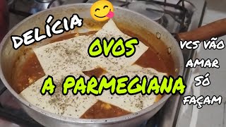 como fazer ovos à parmegiana...Acreditem fica uma verdadeira delícia 😋