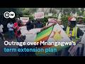 Zimbabweans in South Africa protest Mnangagwa's term extension plan