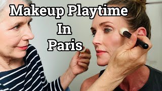 Easy Natural Glam for a Non Makeup Wearer OVER 50 | Makeup Playtime with Claudia Glows in Paris