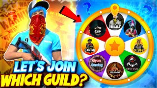 😍I Join ?? 🎲 Sk Sabir Guild × DemiGod × Srm × Pvs Gaming × Rbz × Ko ? Which Guild   FreeFire