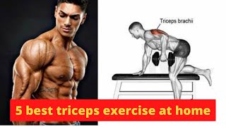 how build a big triceps at home? strong triceps workout.