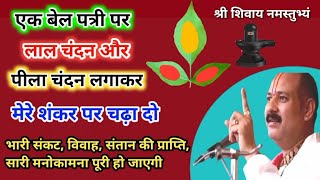 एकादशी के दिन करें बेलपत्र में लाल चंदन और पीले चंदन का महाउपाय💐|| Pradeep Mishra ji || #upay #yt