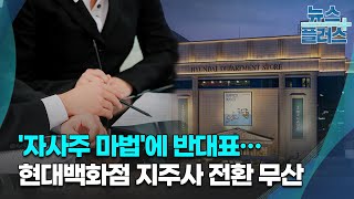 '자사주 마법'에 반대표…현대백화점 지주사 전환 무산/한국경제TV뉴스