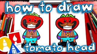 How To Draw Tomato Head Fortnite Skin (cartoon)