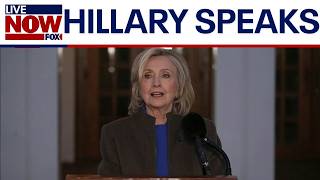 HILLARY CLINTON speaks after six hour deposition on Epstein