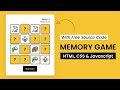 Memory Game Javascript Project | HTML, CSS, Javascript