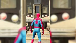 Spider-Man Gets Hit By Train in Spider-Man Games