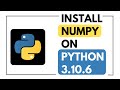 How to install Numpy on Python 3.10.6 (MacOS) [2022 edition]