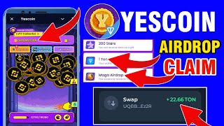 Yescoin Airdrop Claim | Yescoin Yeswin Reward Claim | Yescoin Airdrop Give Ton