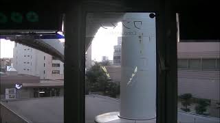 千葉都市モノレール　0形　007＋008編成　市役所前～千葉　間　後方展望　映像