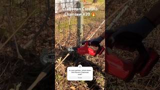 Craftsman Chainsaw V20 the BEST 🤔 #lawncare #subscribe #gogreen