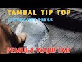 Cara dasar menambal ban tubeless Sistem Hot press khusus pemula