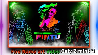 Colour video name art | Name art video editing | Name art video in kinemaster | Kinemaster video ban