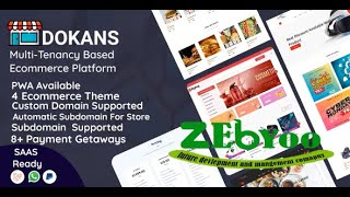 DOKANS v3.9.1 - Multitenancy Based Ecommerce Platform (SAAS) - nulled