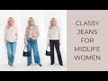 Classy Jeans for Midlife Fall Women Fall Fashion 2024