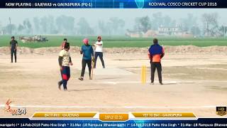 Rodiwal Cosco Cricket Cup 2018