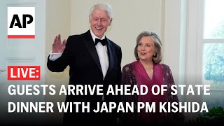 LIVE: Guests arrive to White House state dinner with Biden, Japan PM Fumio Kishi