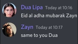 Dua Lipa wishes Zayn on Eid al adha