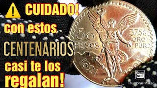 MONEDAS DE ORO CENTENARIO MUY BARATOS 🤔🤔⚠️